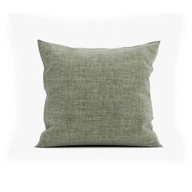 Zo Home Lino Kussensloop Linnen Look - army green 50x50cm