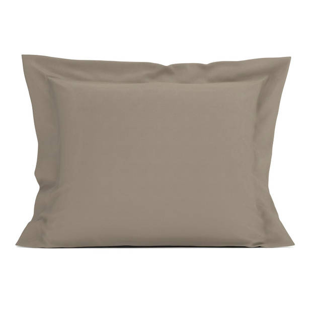 Heckett & Lane Elementi Kussensloop Katoen Satijn - taupe grey 60x70cm