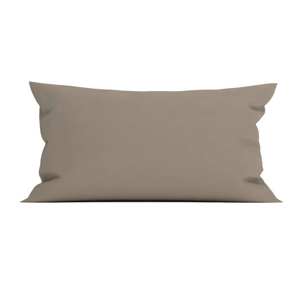 Heckett & Lane Elementi Kussensloop Katoen Satijn - taupe grey 40x80cm