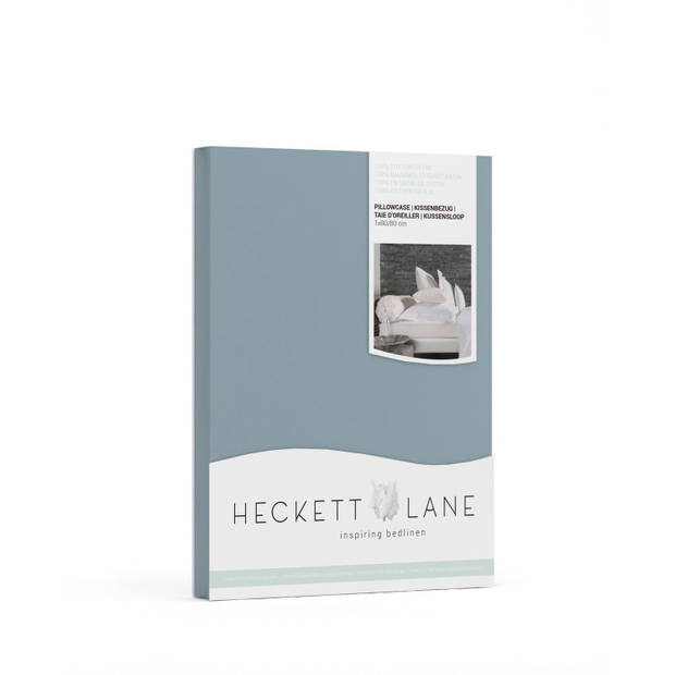 Heckett & Lane Elementi Kussensloop Katoen Satijn - blue 80x80cm