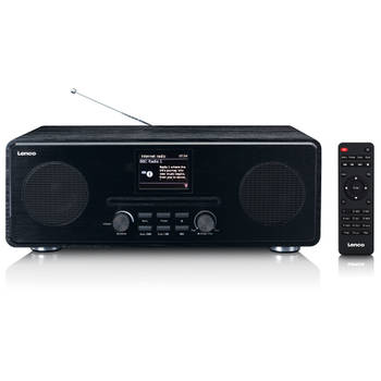 Internet / DAB+ FM Radio met CD-speler en Bluetooth® Lenco Zwart