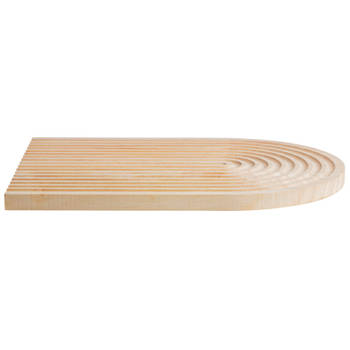 Gusta Decoratieplank boog 32x24cm Beukenhout