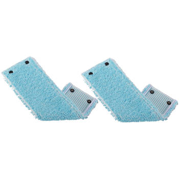 Leifheit - Clean Twist M / Combi Clean M vloerwisser vervangingsdoek met drukknoppen – super soft – 33 cm / set van 2