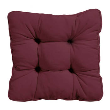 Madison - Zitkussen - Panama bordeaux - 47x47 - Rood