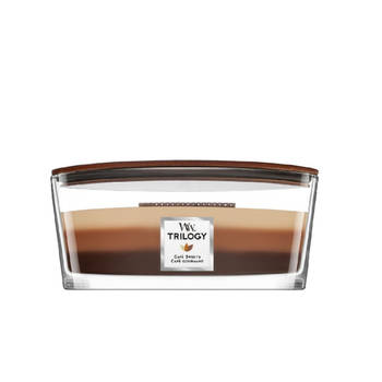 WoodWick Geurkaars Ellipse Trilogy Café Sweets - 9 cm / 19 cm