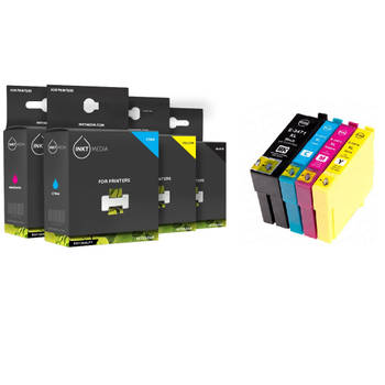 Inktmedia® - Inktcartridge - Geschikt Epson T1306 inktcartridge multi pack hoge capaciteit - Cartridge met Inkt