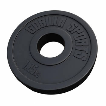 Gorilla Sports Gewichtsschijf - Olympisch - Halterschijf - 1.25 kg - Kunststof - 50 mm