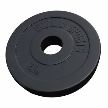 Gorilla Sports Gewichtsschijf - Olympisch - Halterschijf - 2,5 kg - Kunststof - 50 mm