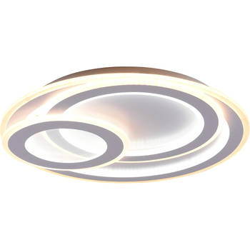 LED Plafondlamp - Plafondverlichting - Trion Mirna - 74W - Aanpasbare Kleur - Afstandsbediening - Dimbaar - Rond - Mat