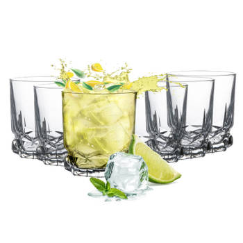 Drinkglazen - Waterglazen - Limonadeglazen - Cocktailglas - Vaatwasserbestendig - 310ml -Set van 6