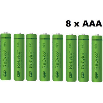 GP AAA 1000 Oplaadbare Batterij - 2 Blisters (8 batterijen)