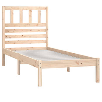 vidaXL Bedframe massief grenenhout 90x190 cm