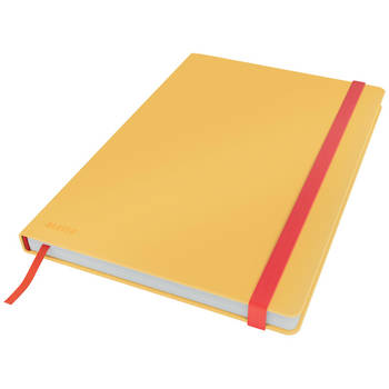 Leitz Cosy notitieboek met harde kaft, voor ft B5, gelijnd, geel