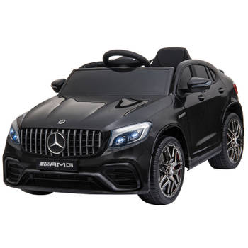 Elektrische kinderauto - Mercedes AMG - Afstandsbediening - Buitenspeelgoed - 2,5 tot 5 jaar - Zwart - 115 x 70 x 55 cm