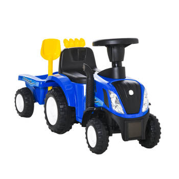 Tractor - Loopwagen - Loopauto - Met aanhanger - Buitenspeelgoed - 91 cm x 29 cm x 44 cm