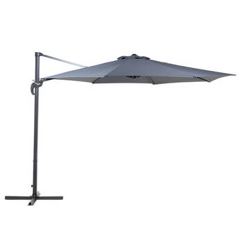 Beliani SAVONA - Cantilever parasol-Grijs-Polyester