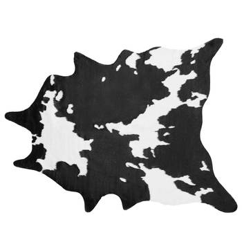 Beliani BOGONG - Schapenvacht-Zwart-Polyester, Acryl