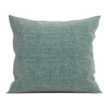 Zo Home Lino Kussensloop Linnen Look - emerald green 80x80cm