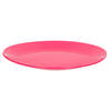 2x ontbijt/diner bordjes van hard kunststof 26 cm in het roze - Campingborden
