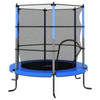 vidaXL Trampoline met veiligheidsnet rond 140x160 cm blauw