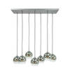 Hoyz - Hanglamp Bubble Shaded - 7 Lampen - Industrieel - Grijs/Zwart