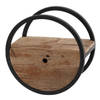 Hoyz - Wandschap Circular - Ø40 - Met Lade - Hout