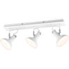 LED Plafondspot - Trion Rollo - E14 Fitting - 3-lichts - Rechthoek - Mat Wit - Aluminium