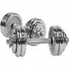 Gorilla Sports Dumbbell set 30 kg - 2 x 15 kg - 30 mm - Verstelbare halters