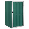 vidaXL Tuinschuur 88x89x161 cm gegalvaniseerd staal groen