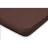 Elegance Topper Hoeslaken Jersey Katoen Stretch - bruin 90x210/220 - 100x200cm