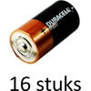 Duracell Plus alkaline C-batterijen - 16 stuks
