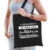 Verloskundige cadeau tas zwart voor dames - Feest Boodschappentassen