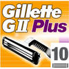 Gillette GII Plus Navulmesjes Mannen - 10 stuks