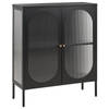 Beliani SARRE - Sideboard-Zwart-Staal