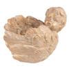 Clayre & Eef Bloempot Engel 16x13x12 cm Bruin Steen Bloempot binnen Bruin Bloempot binnen