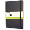 Moleskine notitieboek, ft 19 x 25 cm, effen, soepele cover, 192 blad, zwart