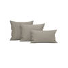 Heckett & Lane Wafel Kussensloop Katoen - taupe grey 60x70cm