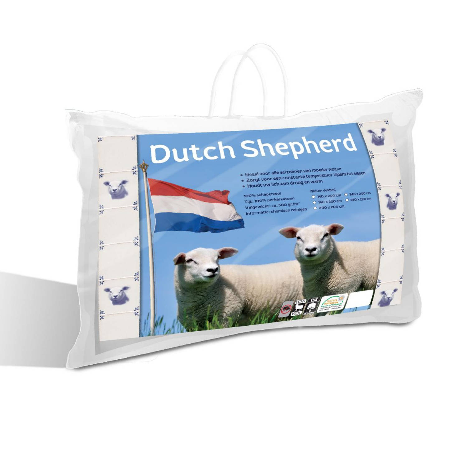 Dutch Shepherd Mono Dekbed Wit