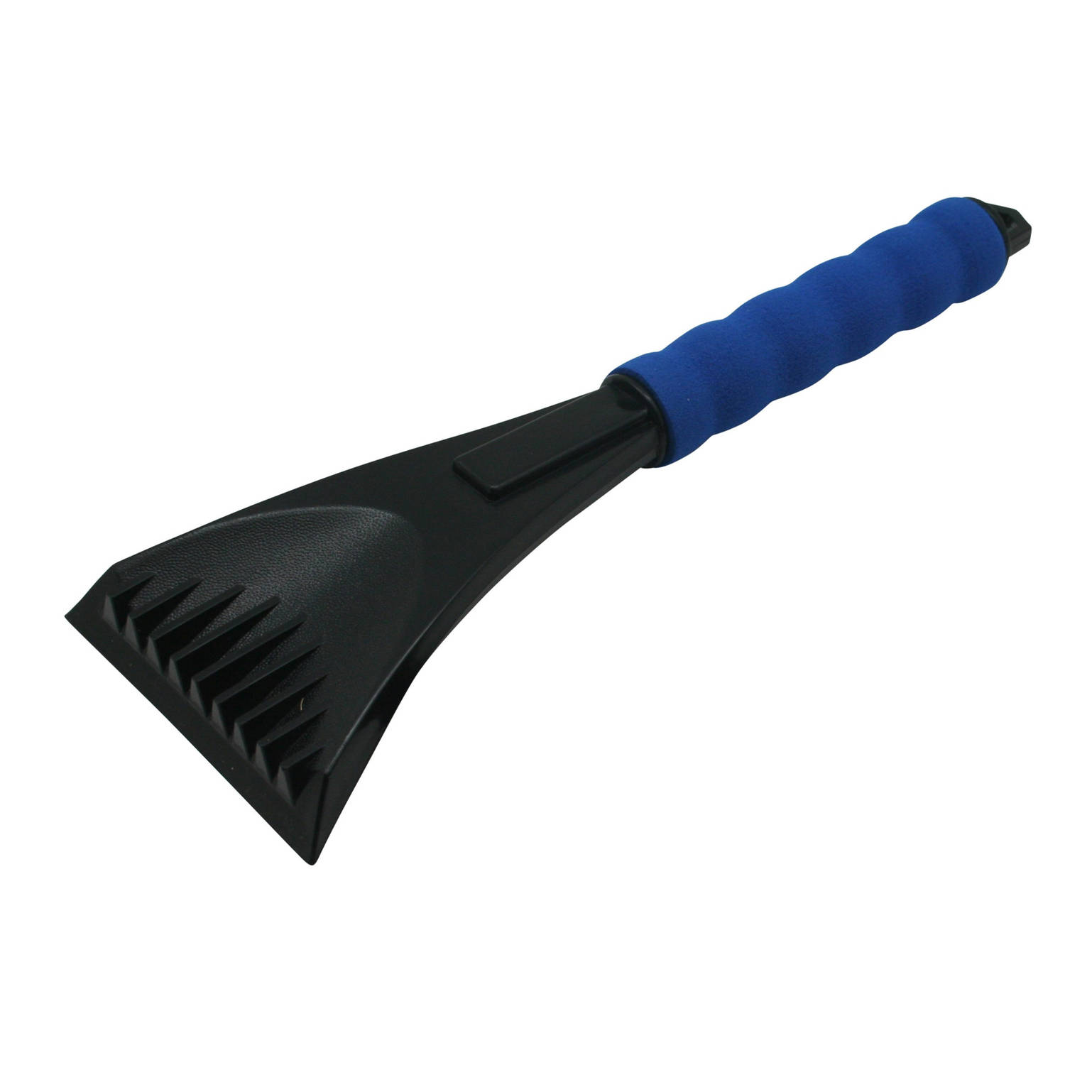Kunststof Ijskrabber Zwart-blauw Met Softgrip Handvat 28 Cm Ijskrabbers