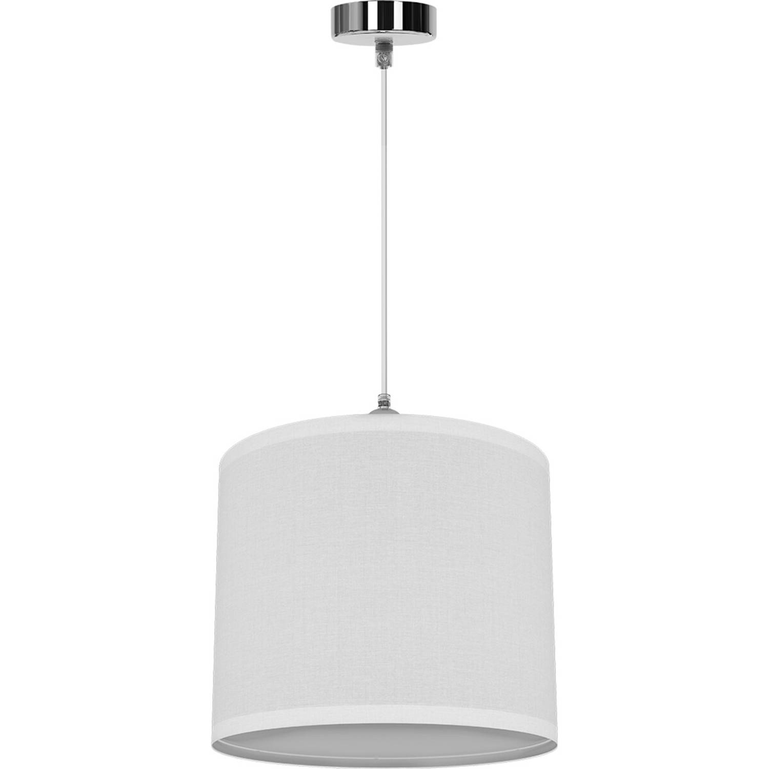 LED Hanglamp - Hangverlichting - Aigi Utra - E27 Fitting - Rond - Mat Wit - Kunststof