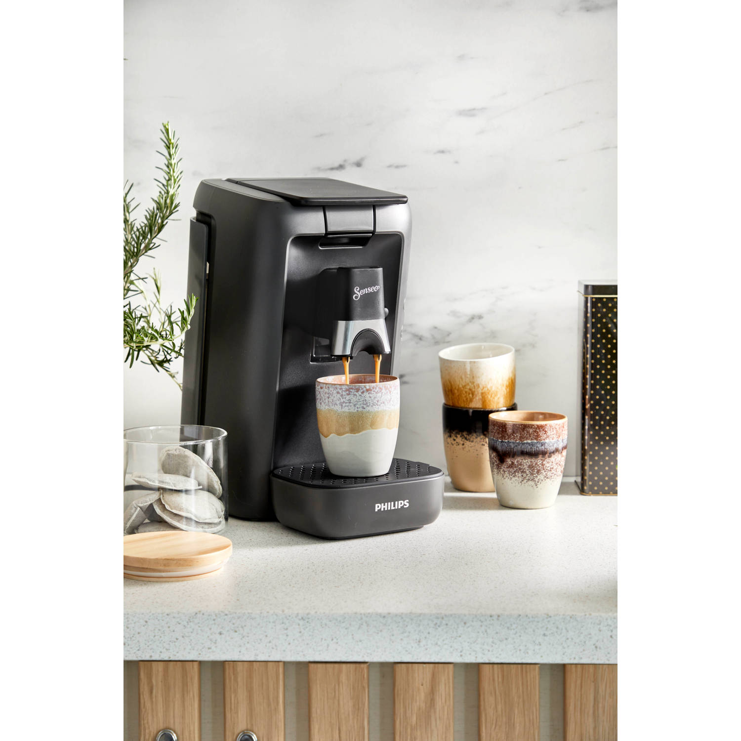 Philips Senseo Maestro koffiepadmachine donkergrijs | Blokker