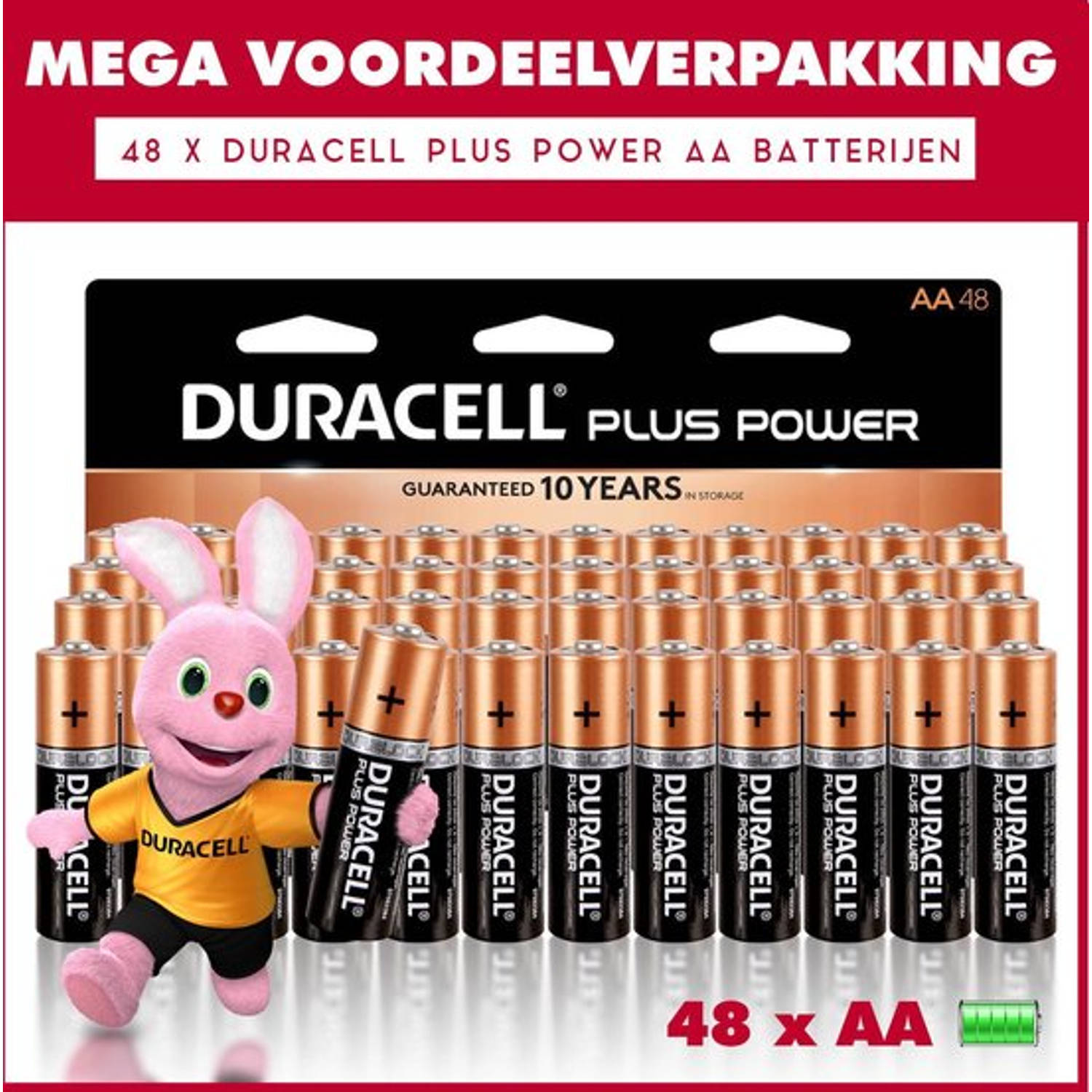 48 X Duracell Aa Plus Power Voordeelverpakking 48 X Aa Batterijen