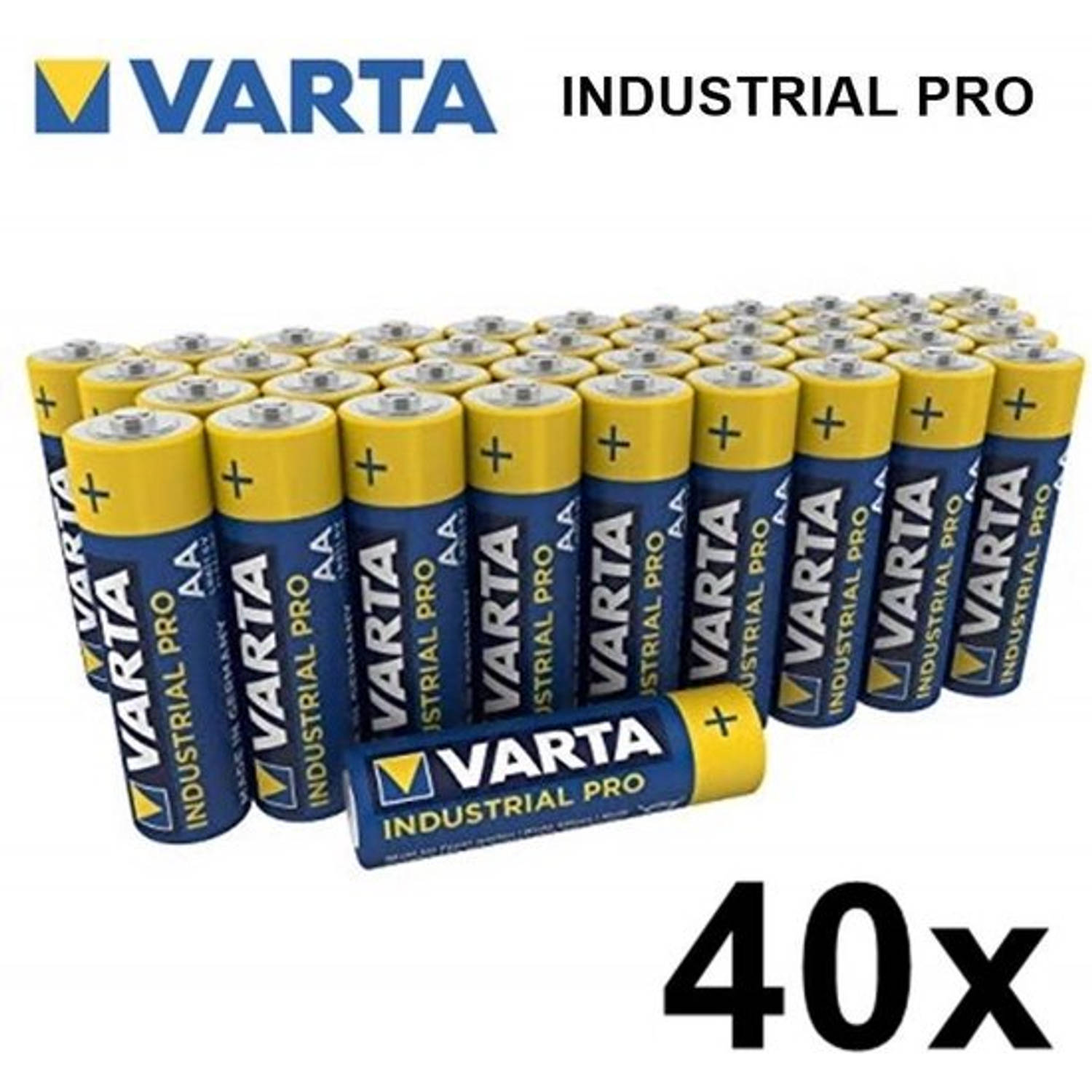40-pack Varta Industrial Pro Lr6-aa Alkalisch