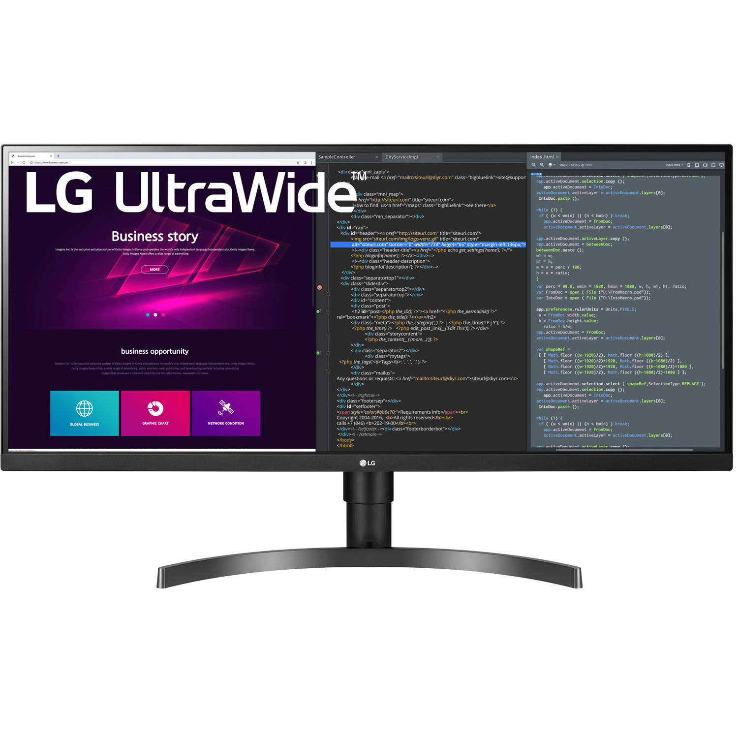 LG 34WN750 - QHD IPS UltraWide Monitor - 34 Inch