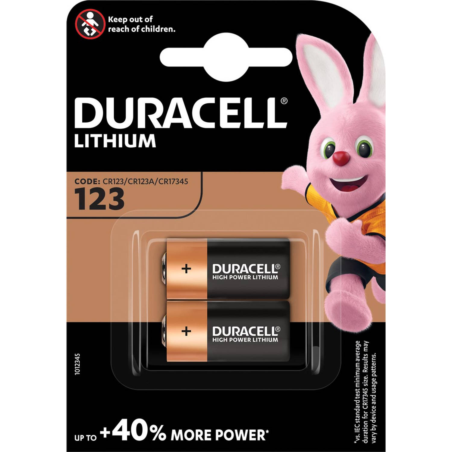 Duracell Ultra Lithium 123, Blister Van 2 Stuks 10 Stuks