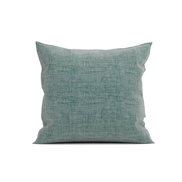 Zo Home Lino Kussensloop Linnen Look - emerald green 50x50cm