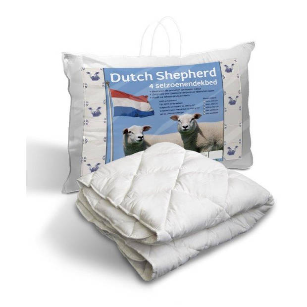 Dutch Shepherd - 4-seizoenen Dekbed - 140x200 cm - Wit