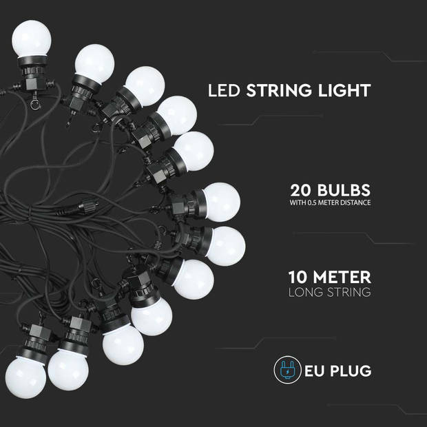 V-TAC VT-71020-N LED Lampen voor String Lights - DC:24V - IP44 - 0.5W - 960 Lumen - 3000K