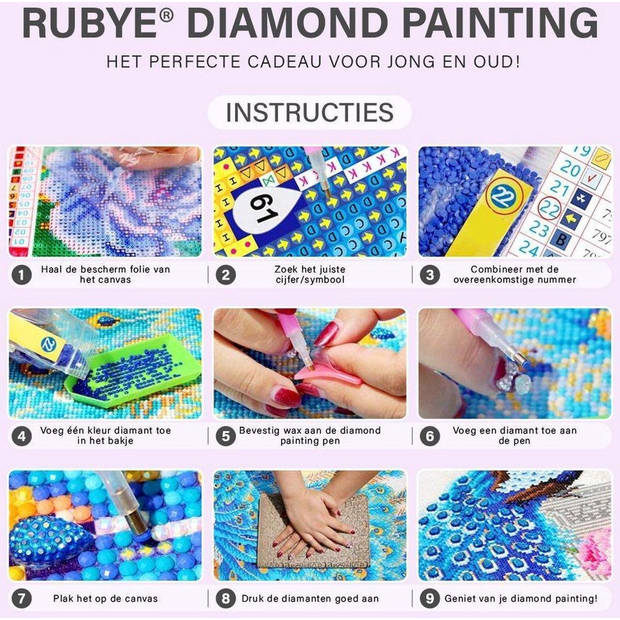 Rubye Diamond Painting Opbergdoos 60 Vakjes - Sorteerdoos - Diamond Painting Volwassenen