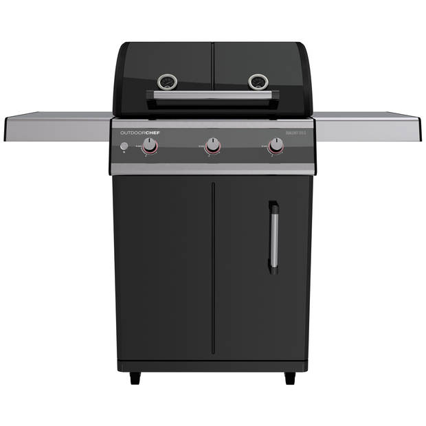 Outdoor Chef - Barbecue Gas Dualchef 315 G 30 mBar - Roestvast Staal - Zwart